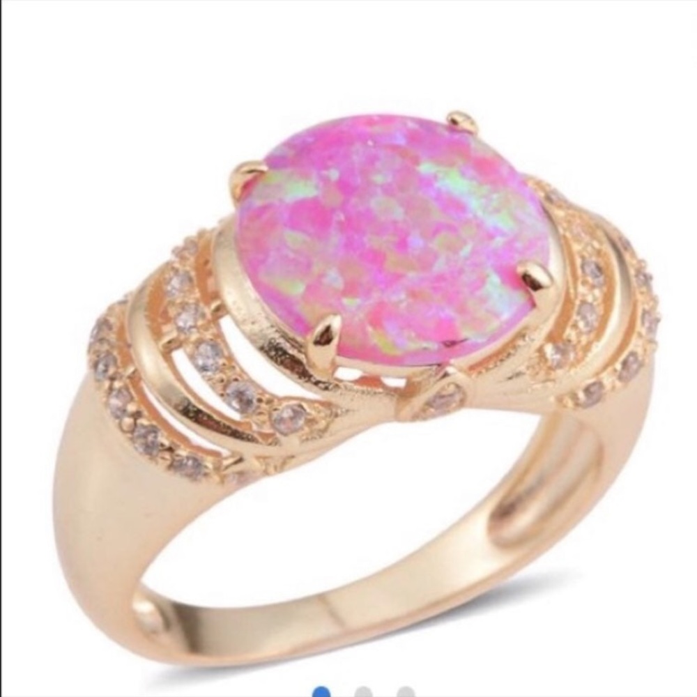NWT pink opal ring